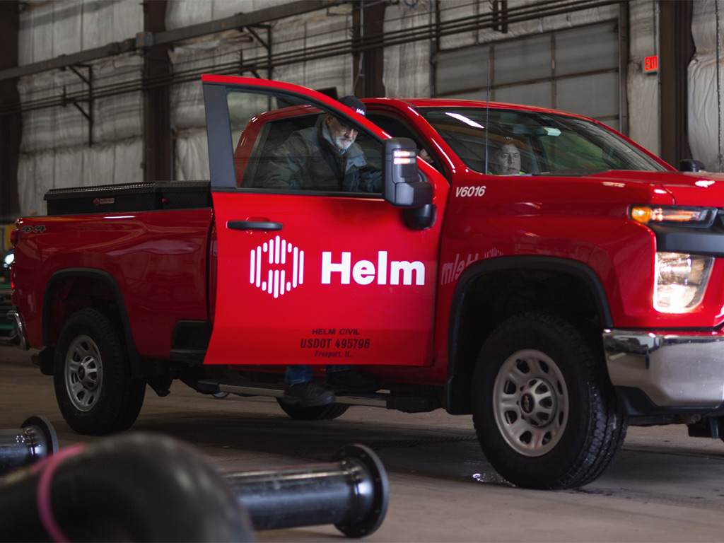 Helm Branding on Work Vehicle – GrahamSpencer Helm Branding on Work Vehicle